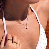 18K Gold PVD Charms Set – Bow Pearl, Heart Lock & Textured Heart Pendants | Waterproof & Hypoallergenic - Iron Wire Decor