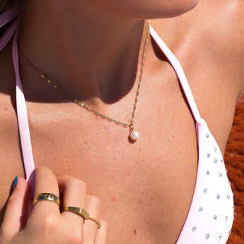 18K Gold PVD Charms Set – Bow Pearl, Heart Lock & Textured Heart Pendants | Waterproof & Hypoallergenic - Iron Wire Decor