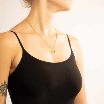 18K Gold PVD Charms Set – Bow Pearl, Heart Lock & Textured Heart Pendants | Waterproof & Hypoallergenic - Iron Wire Decor