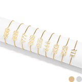 18K Gold PVD Stainless Steel Angel Number Bracelet (333) – Waterproof & Hypoallergenic - Iron Wire Decor