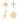 18K Gold PVD Stainless Steel Charm Bundle – Mixed Designs (Faith, Love, Bow, Cross & More)