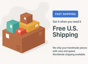 stacked shipping boxes illustration with “Free U.S. Shipping” text
