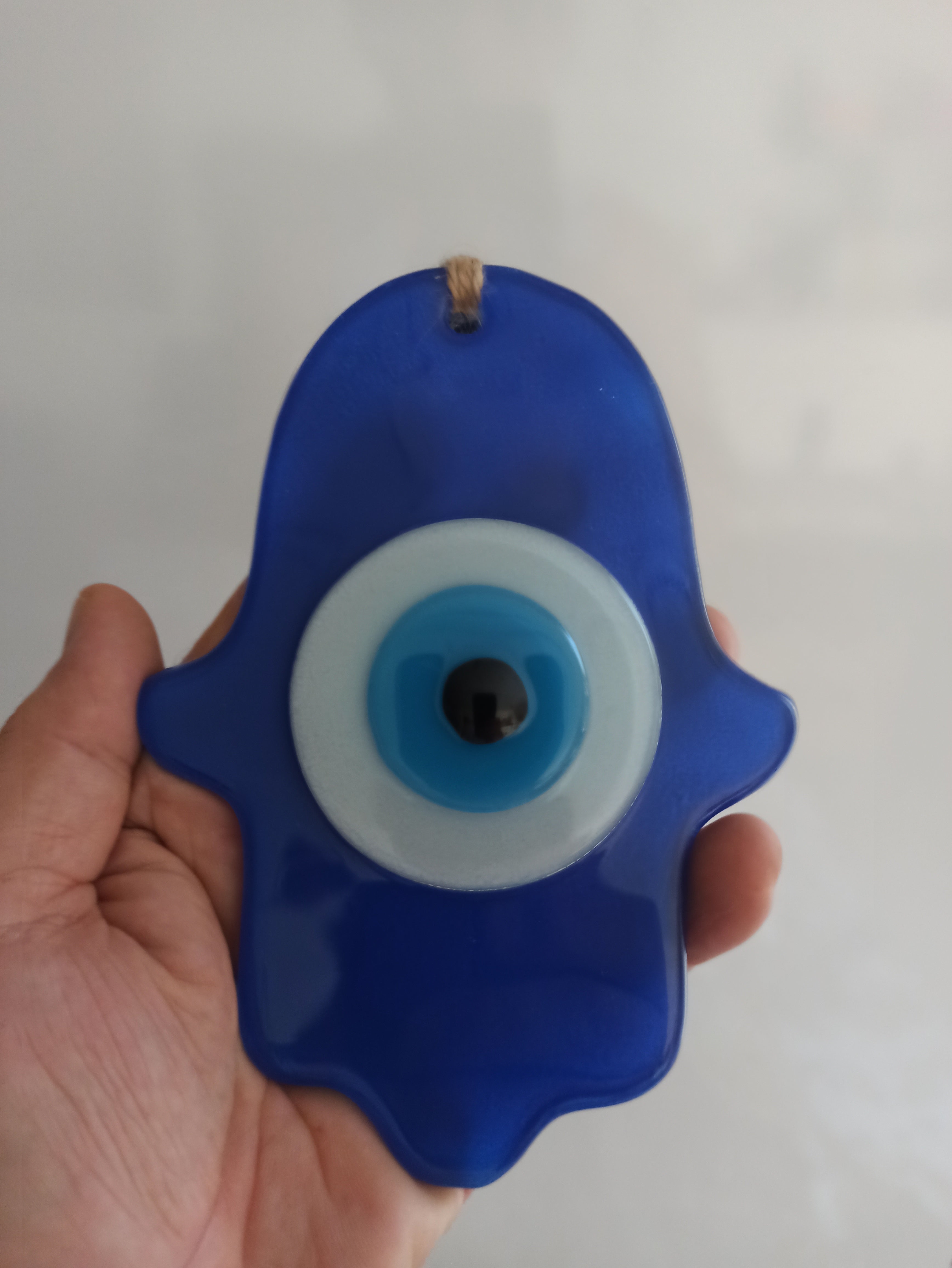 Large Single Hand Evil Eye Bead