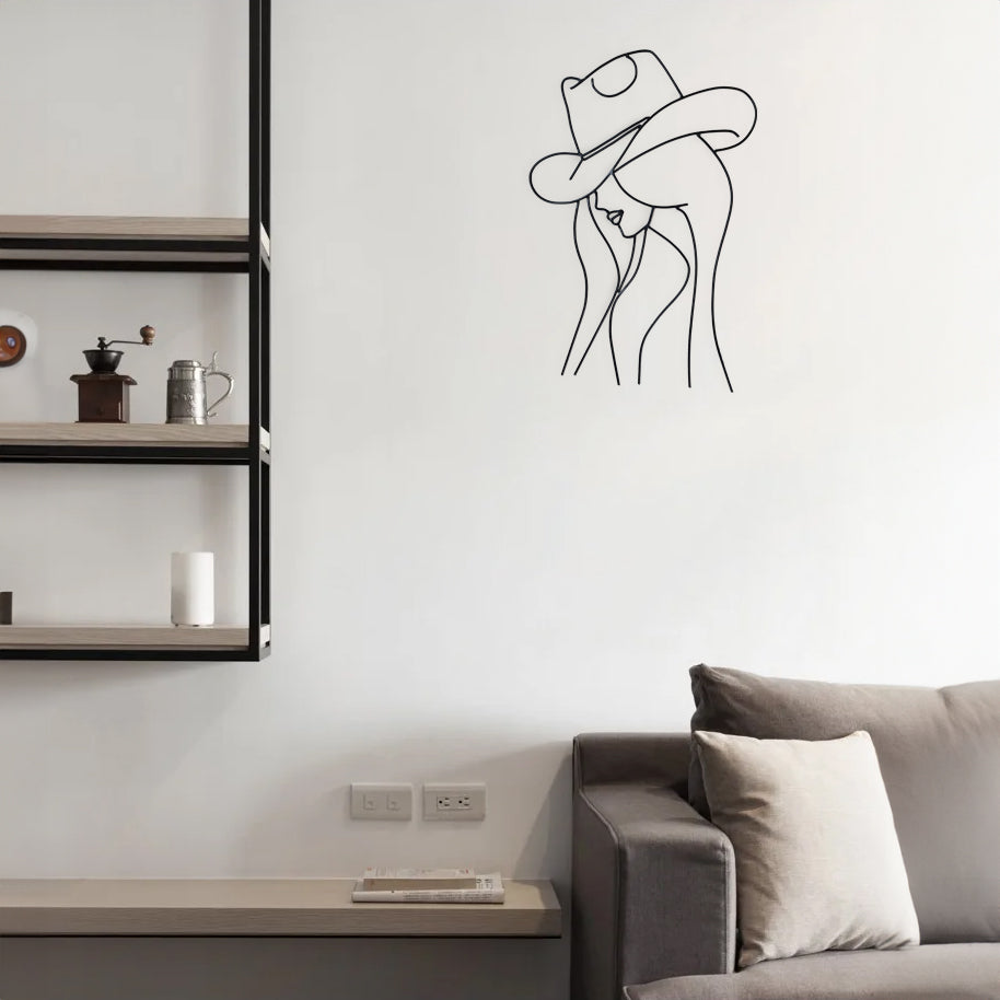 Handmade, Wire woman design Art Wall Decor