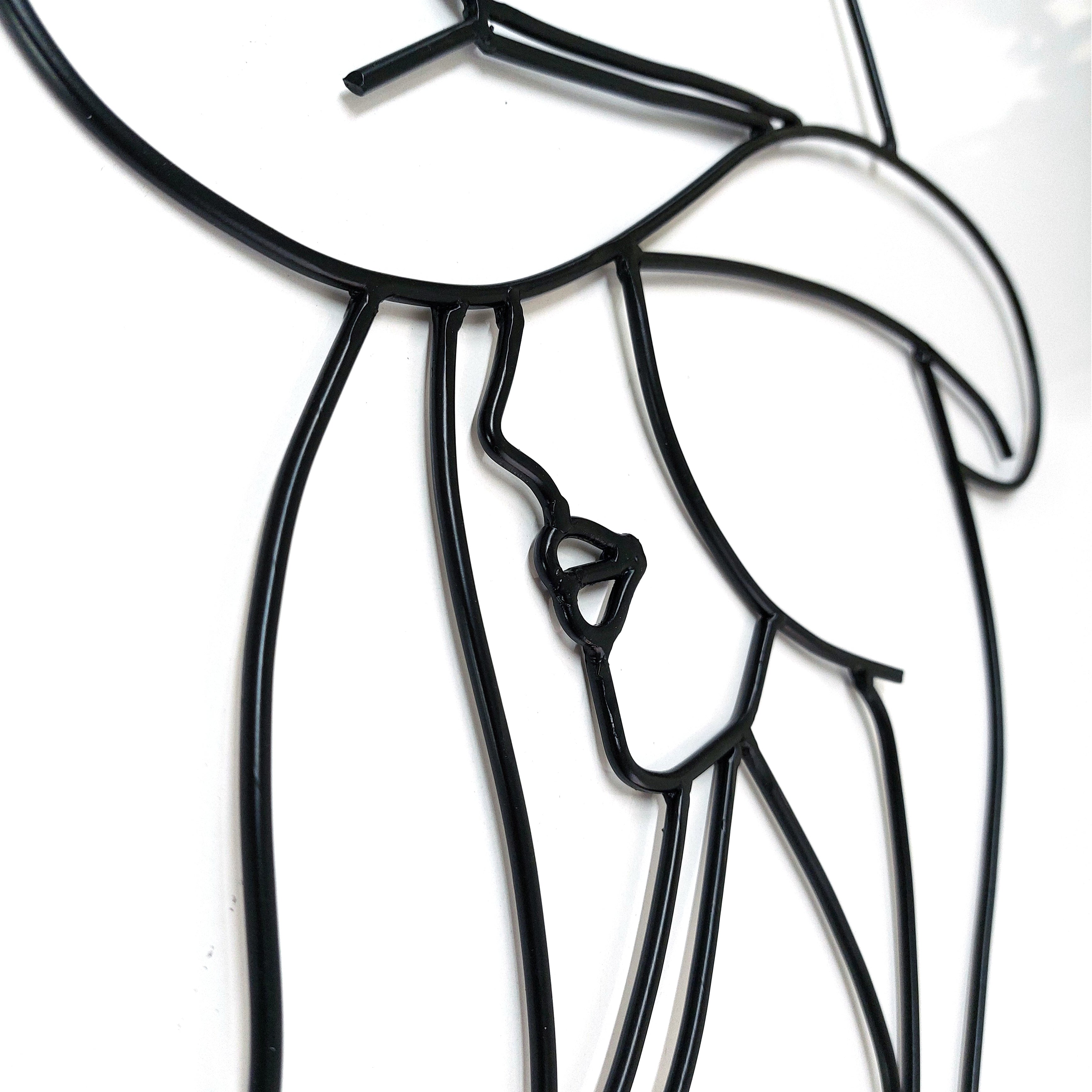 Handmade, Wire woman design Art Wall Decor