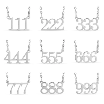 Stainless Steel Angel Number Necklace (333) – Hypoallergenic & Waterproof - Iron Wire Decor