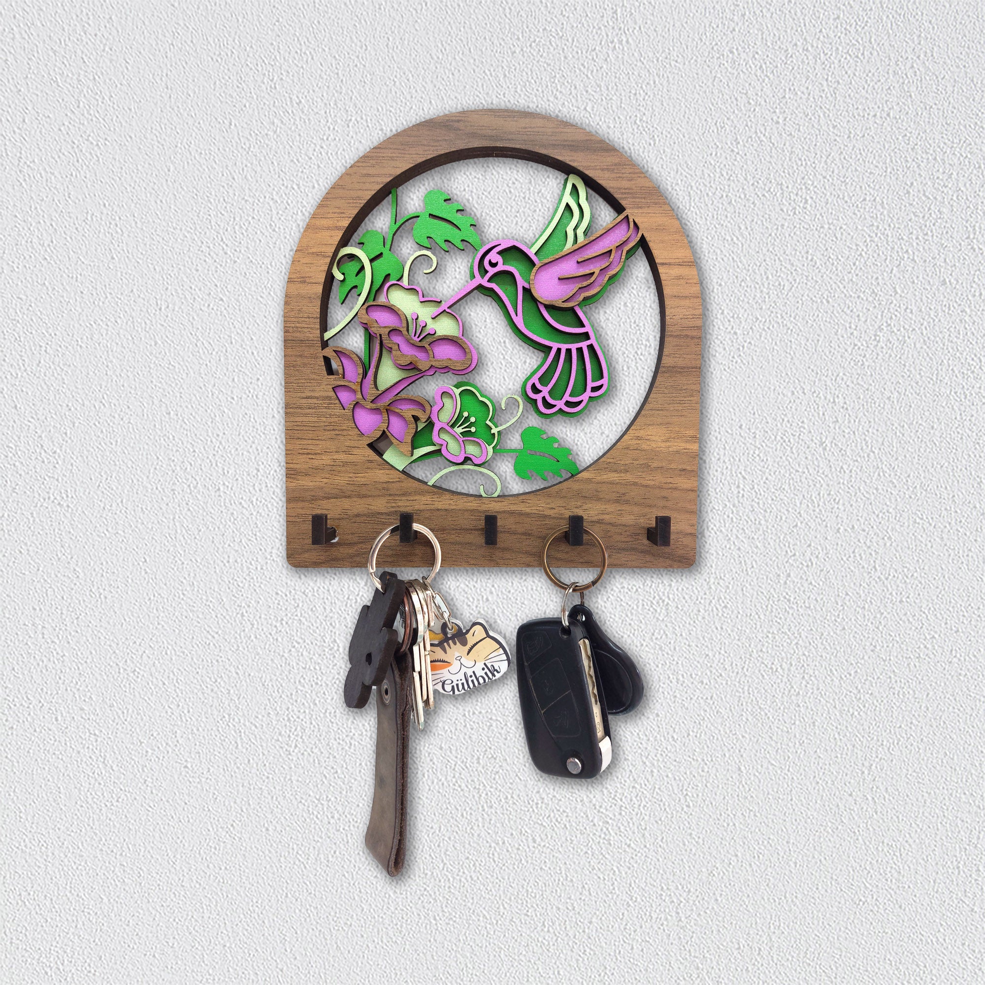 Decorative Colorful Bee Bird Wall Hanger