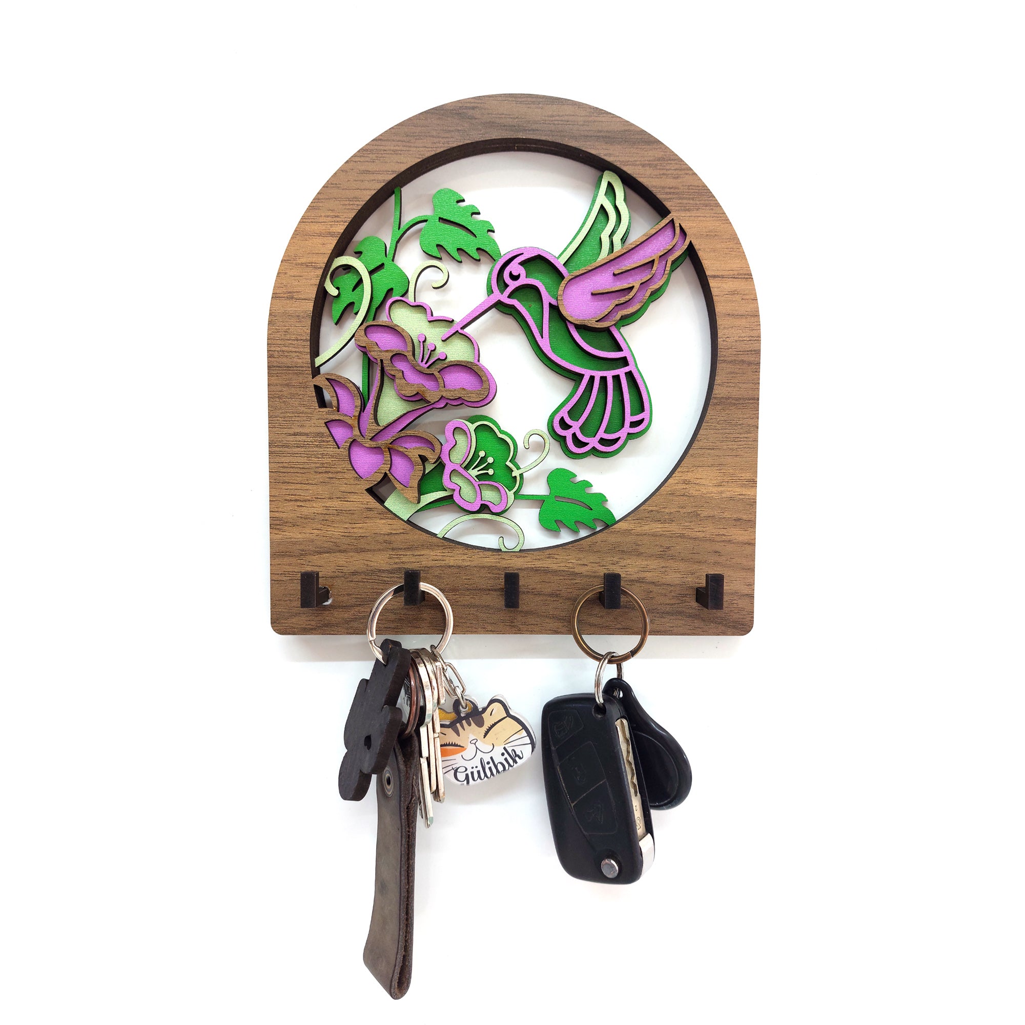 Decorative Colorful Bee Bird Wall Hanger