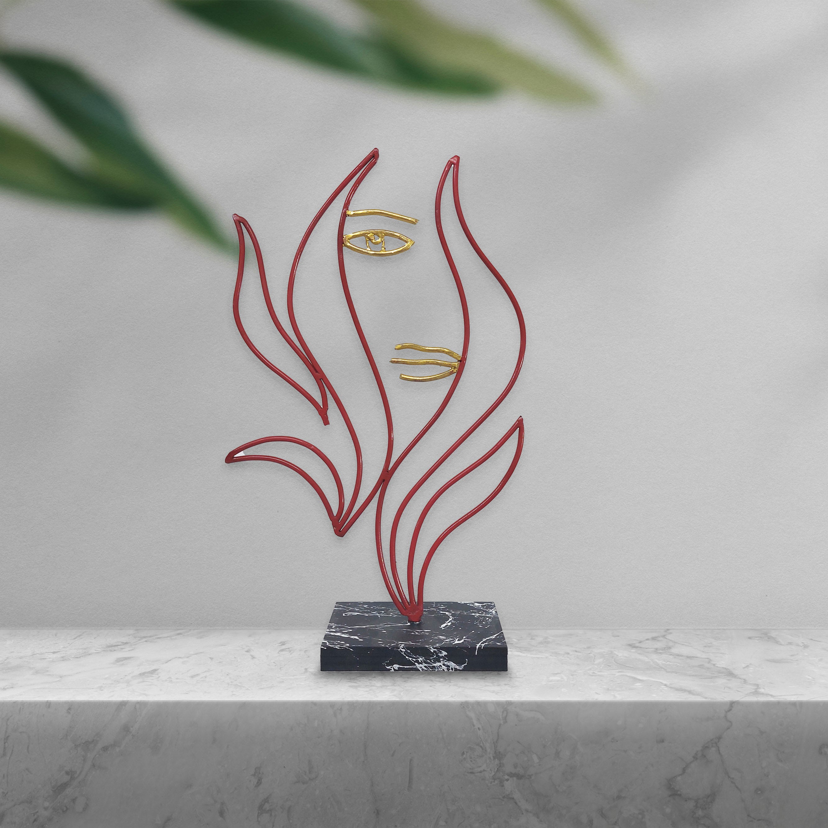 Fiery woman silhouette,Handmade Wire Home Decor