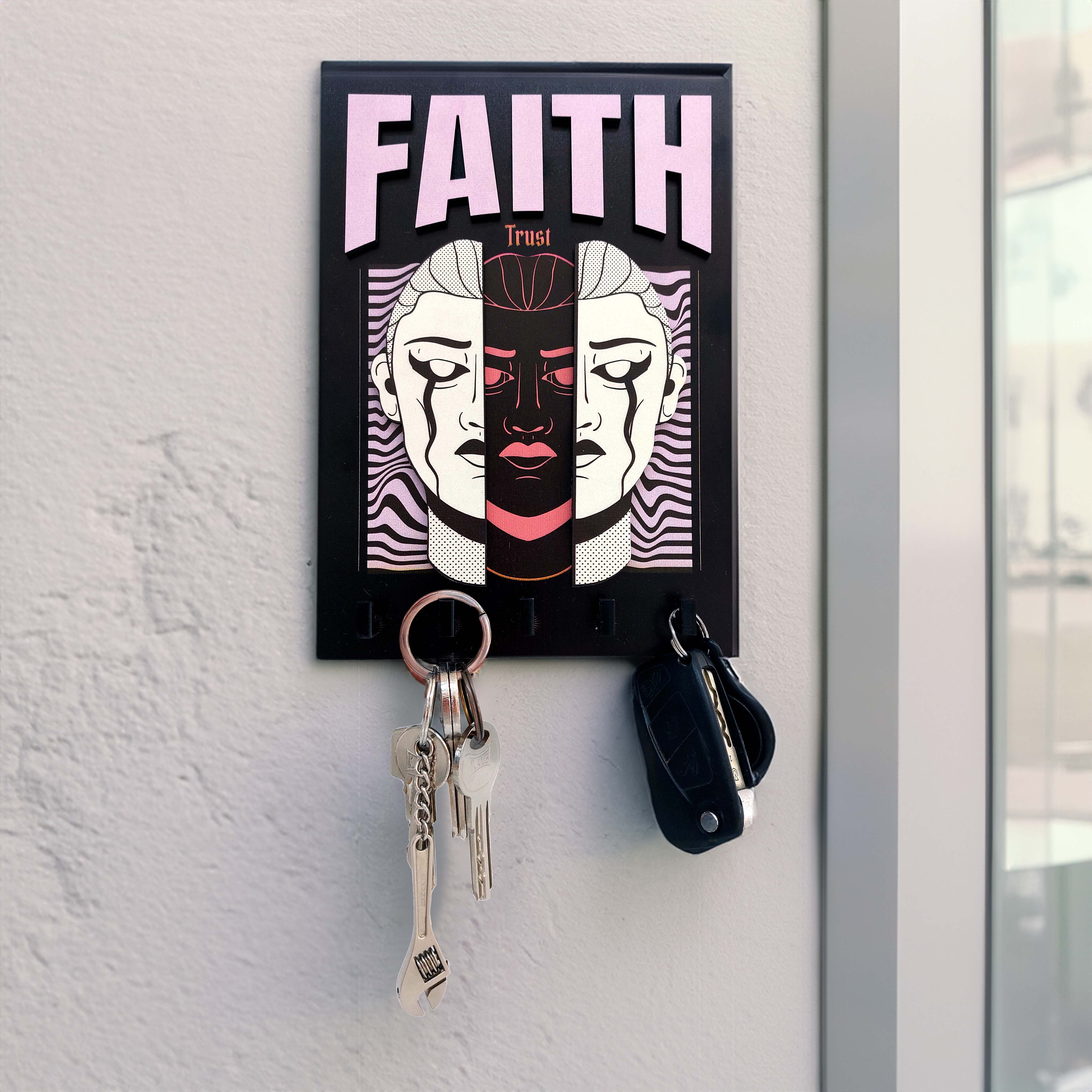 Urban Street Style Design Faith Wall Hanger