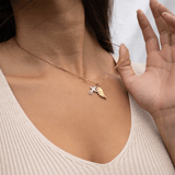 18K Gold PVD Stainless Steel Love Charm Set – Waterproof, Non - Tarnish Jewelry for Women - Iron Wire Decor