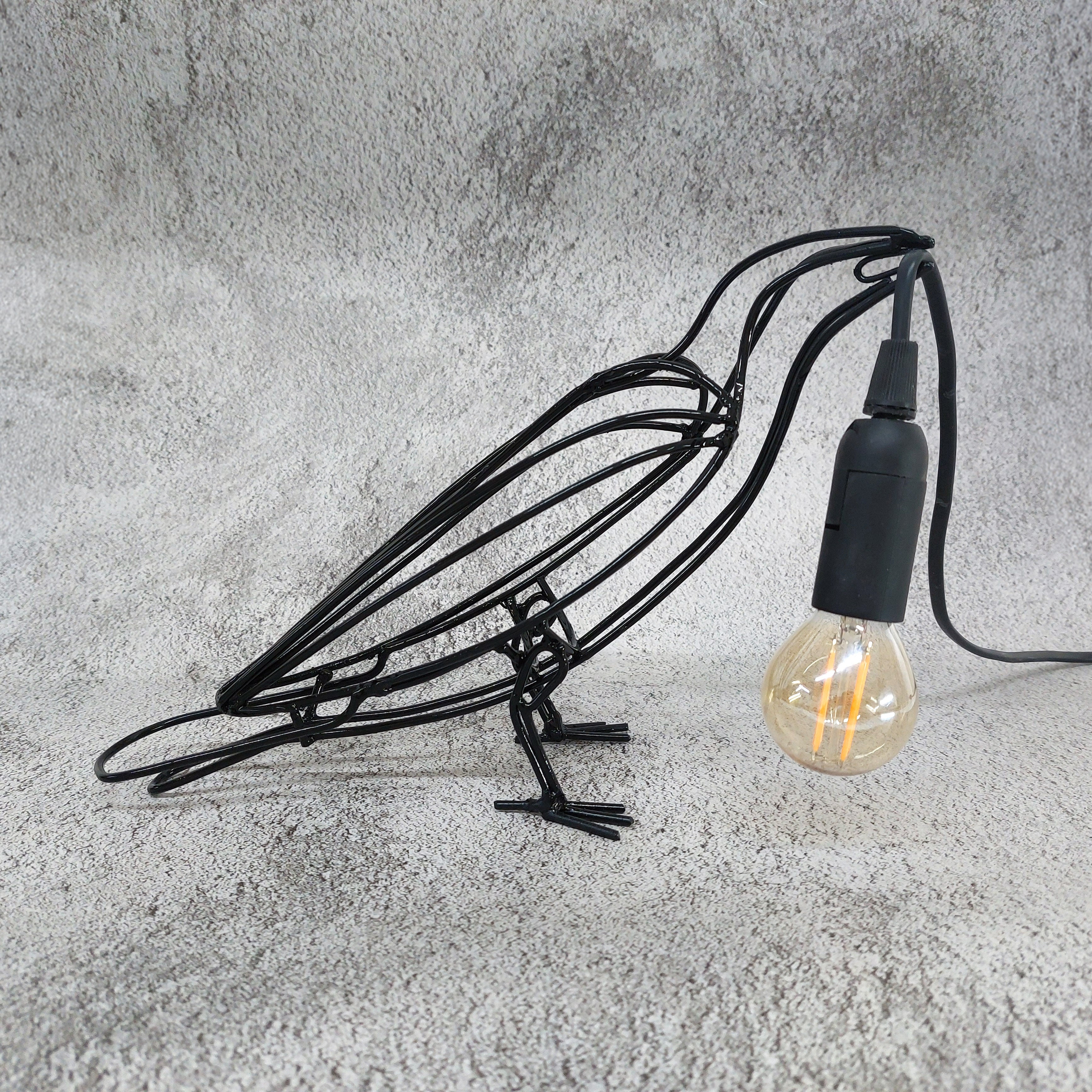 Crow Standing Raven Home and Office Decoration,Wire Handmade