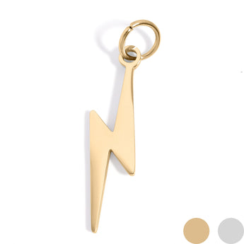 18K Gold PVD Charms Set – Love, Lightning, Turquoise Cross & Wishbone Pendants | Waterproof & Hypoallergenic - Iron Wire Decor