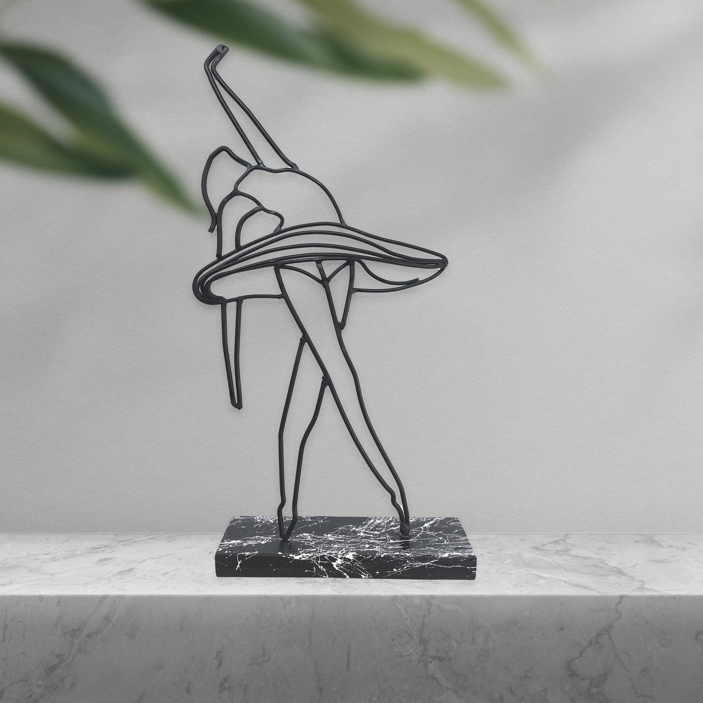 Female Gymnast, Ballerina, 3D handmade,Metal Home Decor