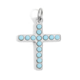 Stainless Steel Charms Set – Love, Lightning & Turquoise Cross Pendants | Waterproof & Hypoallergenic - Iron Wire Decor