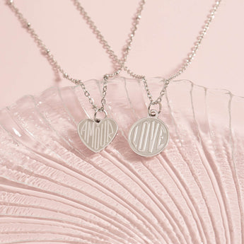 Stainless Steel Charms Set – Love, Lightning & Turquoise Cross Pendants | Waterproof & Hypoallergenic - Iron Wire Decor