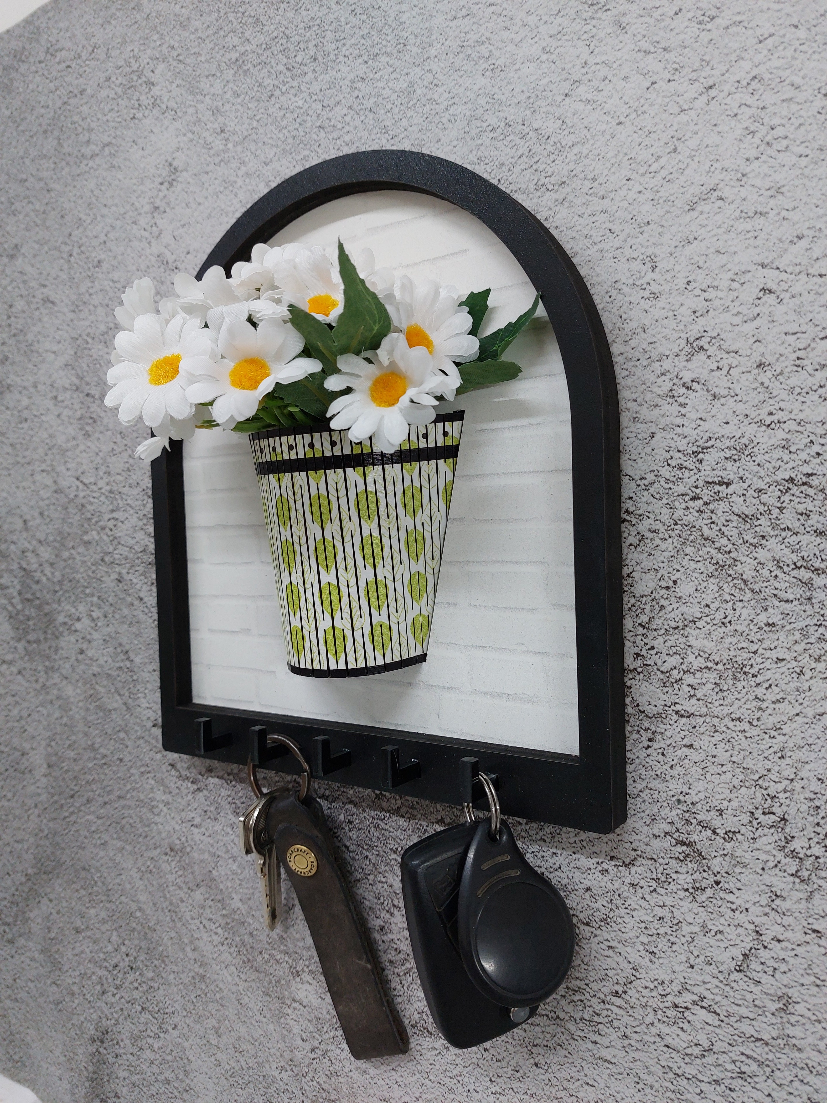 Daisy 3D Keychain,Key Holder,Wall Decor